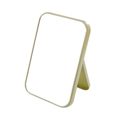 China Custom Simple Dressing Portable Type Simple Folding Portable Makeup Desk Mirror Princess Mirror Dressing Table Mirror for sale