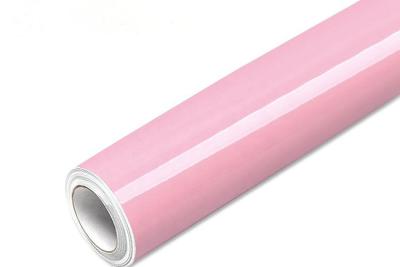 China High Gloss Peach Pink Car Wrap Vehicle Wrap Vinyl Roll 1.27m Width SGS for sale