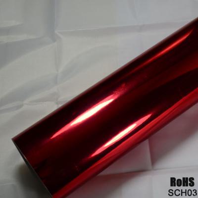 China Gloss pink Chrome Car Vinyl Wrap with Removable Acrylic Adhesive for sale