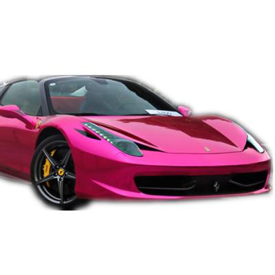 China Bubble Free Moisture Proof Pink Chrome Car Vinyl Wrap Mirror Effect for sale