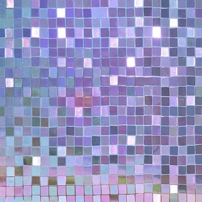 China Dichroic Squares Self Adhesive Decorative Window Glass Film Anti Glare for sale