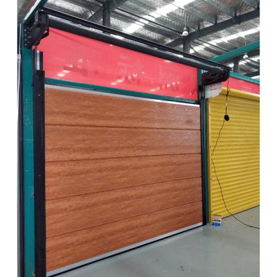 China Modern Space Saving Overhead Automatic Side Sliding Stacking Garage Door Te koop