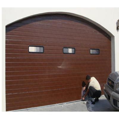 China Single Track Modern Residential Shutters Automatic Remote Control Overhead Lift Garage Doors for sale