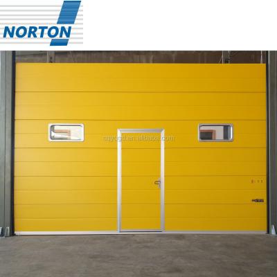 China Modern High Quality Automatic Garage Doors With Pedestrian Door for sale