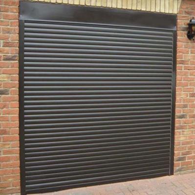 China Modern Commercial Automatic Aluminum Electric Roll Up Garage Doors With Motor for sale