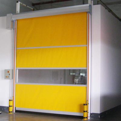 China Modern Warehouse Automatic High Speed ​​Industrial Roll Up Door PVC Door With Clear Vision for sale