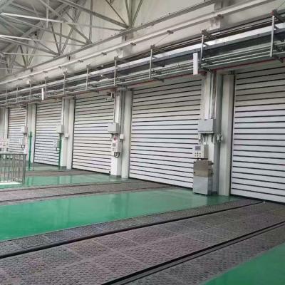 중국 Modern Exterior Inductive High Speed ​​Aluminum Rigid Metal Spiral Hard Rapid Door 판매용