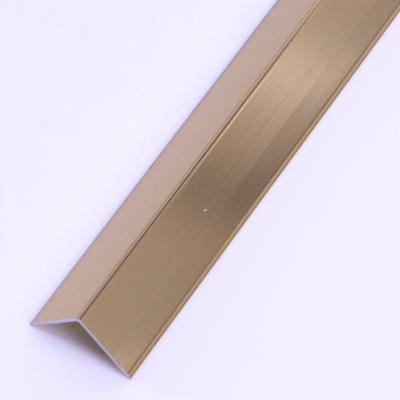 China Foshan FSF Modern Material Decorative Profile Decorated Used Aluminum L-Shaped Corner Strip To Metal Tile Trim For Wall Edging Trim for sale