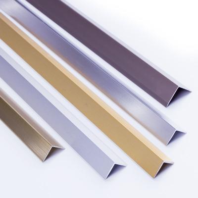 China Foshan FSF Modern Factory Direct Best Quality Edge Strip For Furniture L Edge Trim Aluminum Profile Tile Corner Aluminum L Shape Trim for sale