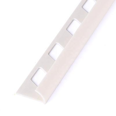 China 2021 Hot Chinese Style Villa Bathroom Design Article Building Materials PVC Quarter Round Edge Decoration Tile Edge Trim Trim In White Color for sale