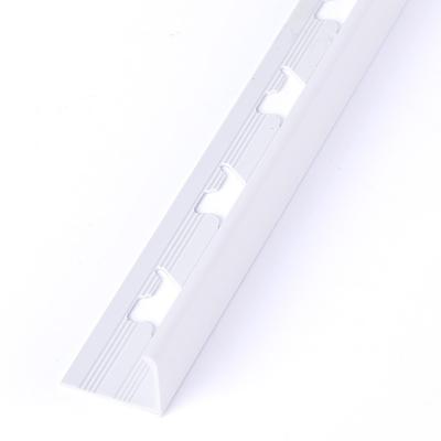 China Hot Sale 10mm PVC Modern Plastic Profile Foshan FSF Tile Corner Decoration Marble Style Or Pure Color Ceramic Tile Trim for sale