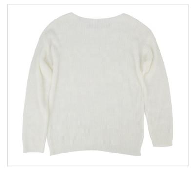 China New style anti-pilling new solid spring hollowed-out loose knitted oversized mohair pullover sweater women tops for sale