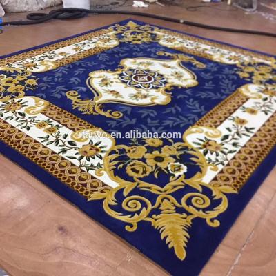 China Anti-Slip Hand Prayer Blanket Tufted Muslim Waterproof Rug For Five Star Hotel for sale