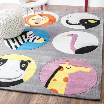 China Anti-Slip Custom Design Hand Tufted Mats For Kids Blanket Kids Blanket Protection for sale