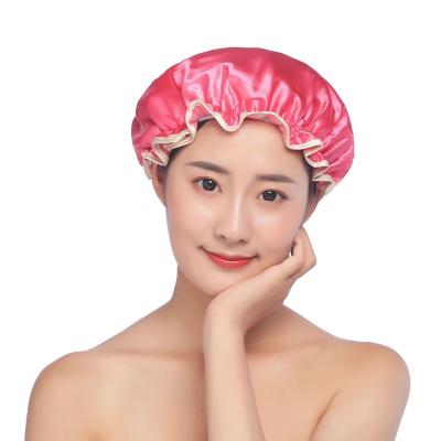 China Sustainable High Quality Disposable Waterproof Eva Shower Cap For Women for sale