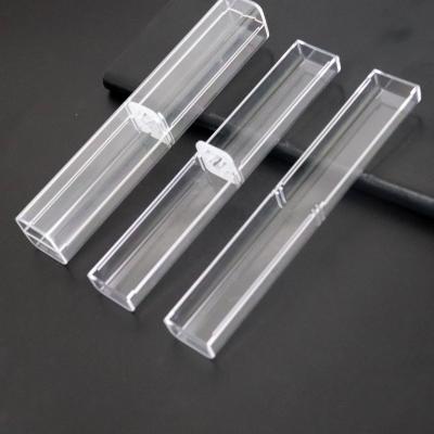 China Gift Central Institute of Statistics High Quality Minimalist Style Gift Pen Plastic Transparent Box for sale