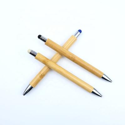 China Promotional Stylus Pen New Design Wooden Customized Bamboo Pen for sale