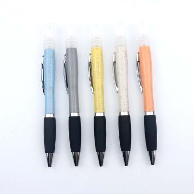 China Office & School Pen Eco Friendly Stationery Wheat Straw Ball Pen Custom Recycled Environmentally Friendly Pen for sale