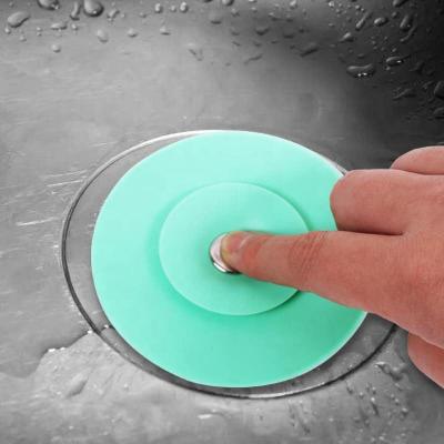 China Home Application Floor Drain Press Water Inlet Silicone Stopper For Toilet, Bathroom, Sewer Rebound for sale