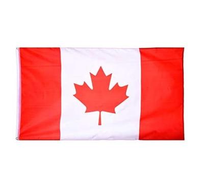 China From Barber Shop Stock Fast Delivery 90*150cm Polyester Canada Country Flags for sale