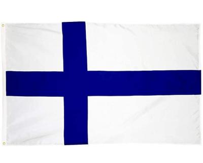 China Cheap Price 90*150cm Stock Country Flags Finland From Barber Shop Wholesales for sale