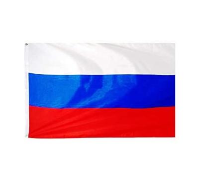 China Barber Shop Wholesales Cheap Price 90*150cm Russia Stock Country Flags for sale