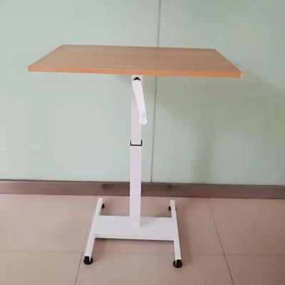 China Easy Installation Single Leg Height Adjustable Desk Coffee Table Support 80*52cm Custom Table Top for sale