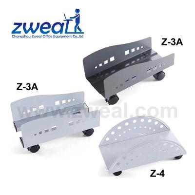 China Commercial Furniture Adjustable Stand Computer Metal Cpu Holder, Under Desk Cpu Holder for sale