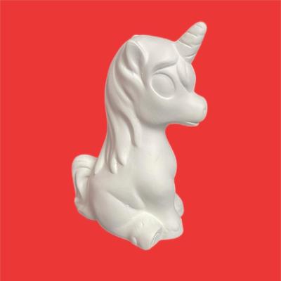 China Craft DIY Toys Plaster Figurine Unicorn DIY Toys Coloring Mold Colored Model Drawing Customization for sale