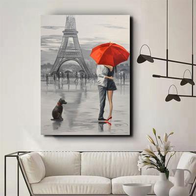 China New Classic/Postmodern Canvas Painting By Numbers For Home Landscape DIY Art Children Adults Hand Painted Gift Canvas Oil Painting Drawing for sale