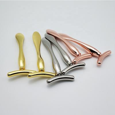 China Metal Double Y Face Lifting Massage Tools Metal Head Shape Face Cosmetic Cream Spatula for sale