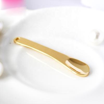 China Zinc Alloy Makeup Tools 6cm Silver Cosmetic Eye Cream Lotion Spatula For Dig Cream for sale