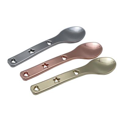 China Cosmetic Spatula Stick Makeup Scoop Eye Cream Metal Spoon Facial Mask Spatula for sale