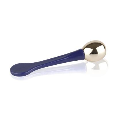 China New Mini Metal Eye Cream Stick Plastic Handle With Metal Ball Spatula Facial Massage Spoon Ysb19014 for sale