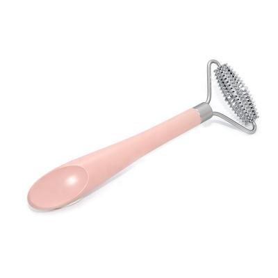 China Portable Single Head Plastic Handle Skin Roller Massager Cosmetic Facial Skin Rejuvenation Beauty Tool for sale