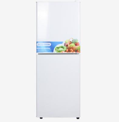 China BCD-76 PORTABLE COMPRESSOR Home Appliance Refrigerators Double Doors Freeze Top Refrigerator for sale