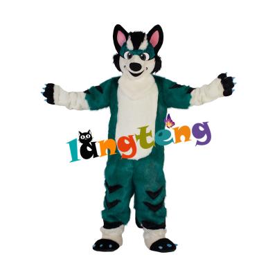 China INSTOCK 935 Wholesale Custom Fox Husky Performance Fursuit Green Dog for sale