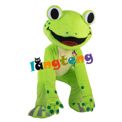 China INSTOCK 931 Cartoon Halloween Party Cosplay Christmas Carnival Clothing Green Frog Mascot Costumes for sale