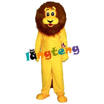 China INSTOCK 472 Plush Cartoon Costume Mascot Golden Lion for sale