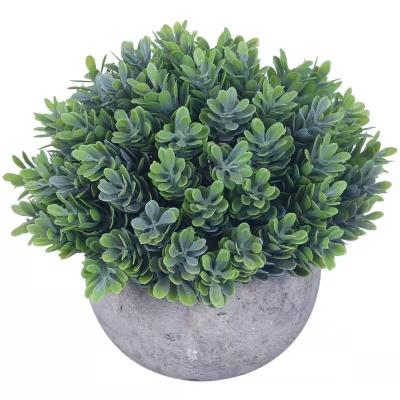 China Big Selling Green Grass Plant Background Green Plant Durable Artificial Green Leaf Artificial Plant for sale