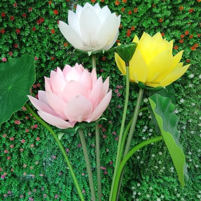 China Artistic Dynamic Lotus Lotus Flower New Arrivals Customizable Automatic Flower for sale