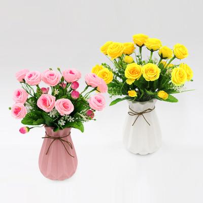 China Artistic Cost-Effective Artificial Flower For Home Indoor Decor Artificial Flower Plant Wholesale Pots for sale