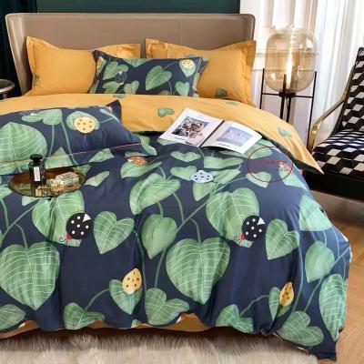 China Digitally Printing 100% Cotton Sateen Flat Layer Sheet Comforter Cover Set for sale