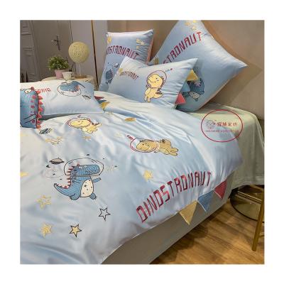 China Viable Custom Printed Kids Bedding Set Cartoon Girls Kids Bedding Set for sale