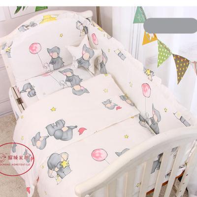 China Sustainable Manufacturer Customized Size Baby Crib Sheet Baby Crib Bedding Set for sale