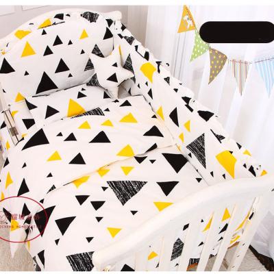 China 100% Sustainable Cotton Baby Bedding Set 100x120cm Crib Sheet Crib Bumper for sale