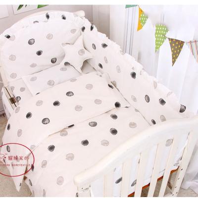 China Viable Good Quality Crib Bumper Baby Fitted Sheet Set Newborn Baby Bedding Set for sale