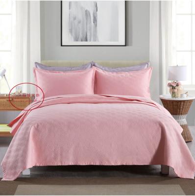 China Viable High Quality Hot Sale Quilted Comforter Cover Set Bedspread And Pillowcase for sale