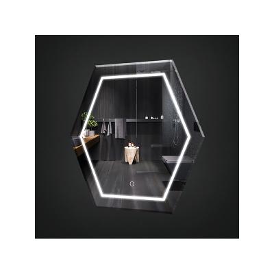 China LED Light Customized Wholesale Hotel Touch Screen Mirror With Bathroom Mirror And Led Light Customized for sale