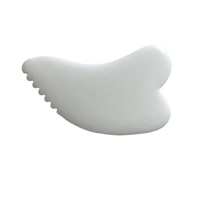 China Body Massager Healing White Panel ODM/OEM Jade Gua Sha Jade Stone Scraping Facial Massage Beauty Tools for sale